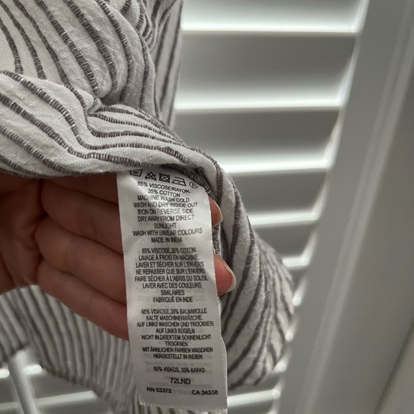 French Connection Summer Tie Front Top - Picture 4 of 5